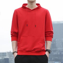 Men's Hoodies Sweatshirts autumn hooded pullover sweater casual fashion cotton youth three -dimensional bag men 230920