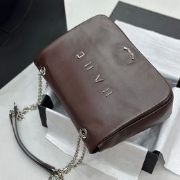 Designer Womens Shoulder Bag 30cm Leather Silver Hardware Metal Buckle Luxury Handbag Underarm Bag Matelasse Chain Crossbody Bags Brand Shopping Casual Sacoche