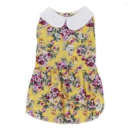 Cat Costumes Princess Dress Super Soft Summer Thin Puppy Floral Print Skirt Comfortable Eye-catching Pet Supplies