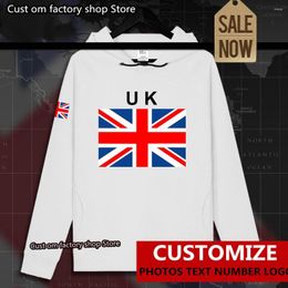 Men's Hoodies UK United Kingdom Of Great Britain GBR Mens Hoodie Pullovers Men Sweatshirt Thin Streetwear Clothing Hip Hop Tracksu