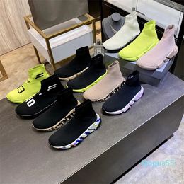 2023-Women knitted socks shoes Men sole casual sneakers top designer man woman runners trainers shoe Luxurys brand couples sneaker large size 35-46