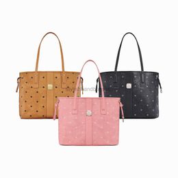 Shopping Bags Luxury 2piece set Wallets MC tote bag Women's double sided shopping clutch Shoulder with pouch Genuine Leather Handbag Designer Cross body