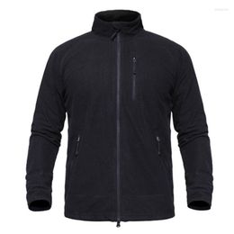 Men's Jackets Tactical Military Warm Fleece Men Lightweight Breathable Elastic Polar Liner Casual Coat Army Training Clothing