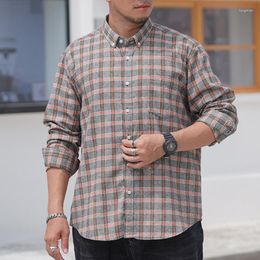 Men's Casual Shirts Long Sleeve Plaid Flannel Button Down Plus Size For Mens Big And Tall Clothes