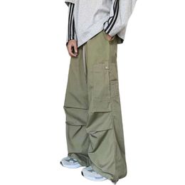 Men's Pants Designer Top Quality Pants Men's Ahetic Japanese Cargo Pants Loose Straight Fashion Vintage Trousers Women Men Casual All Match Poet Harajuku Pantalons