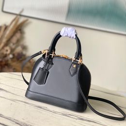 Designer bag Top quality genuine leather Embroidery Hollow Out shoulder bag Almaa BB luxury crossbody bag with box 23.5cm L22878