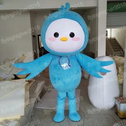 Halloween Blue Bird Mascot Costume Adult Size Cartoon Anime theme character Carnival Unisex Dress Christmas Fancy Performance Party Dress