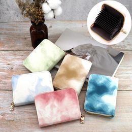 Card Holders Fashion Korean Edition Bag Simple Halo Dyed Organ Multifunctional Large Capacity Clip Case