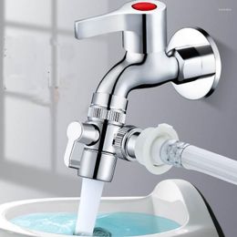 Kitchen Faucets Faucet Adapter One In Two Connexion 4 Sink Separation Valve Bathroom