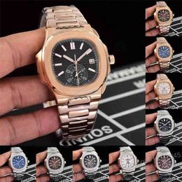 Designer Mechanical Watch Classic Automatic Mechanical Men Watches Sapphire Multiple Time Transparent Rose Go 4JT9 C562