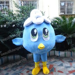 Halloween Blue Bird Mascot Costumes Simulation Top Quality Cartoon Theme Character Carnival Unisex Adults Outfit Christmas Party Outfit Suit