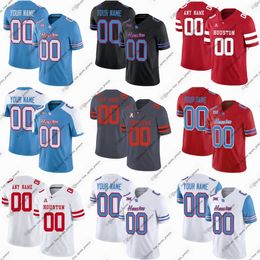 Custom College Houston Cougars Football Jerseys Dalton Carnes Joshua Cobbs Anthony Gangi Matthew Golden Mikal Harrison-Pilot Stephon Johnson four sports jerseys