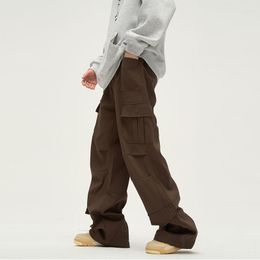 Men's Pants 2023 High-quality American Cargo Men Fashion Casual High Street Trousers Couple Streetwear