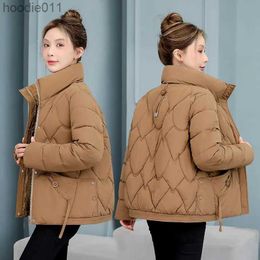 Women's Down Parkas 2023 New Women's Winter Jacket Snow Wear Coats Down Cotton Padded Short Coat Female Fashion Oversize Loose Casual Puffer Parkas L230920