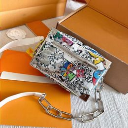 LOUlS VTTN MiniSoftTrunk Designer Crossbody Box Bag luxurys handbags fashion shoulder bag totebag womens purses wallet Full print Comic Moxt