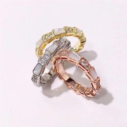 Fashion Brand Band Ring Punk Silver silver woman Rose Gold Stainless Steel Green Amber Spike Rings Jewelry For Men Women185Y