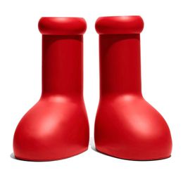 Boot Boots Big Red High Internet Celebrity Round Toe Balloon Creative Novelty Slip on Ladies EVA Rain For Men 230920
