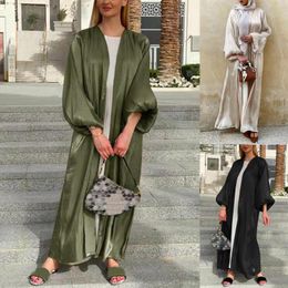 Trench da donna musulmano morbido ed elegante cardigan solido sciolto lungo super comodo alta qualità quotidiano bello veloce
