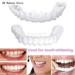 Other Oral Hygiene Silicone Teeth Whitening Cover False Veneers Teeth Beauty Health Cosmetic Teeth Braces Simulation Denture Upper Lower Teeth Set 230919