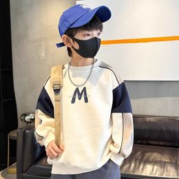 Hoodies Sweatshirts Boys Autumn Fashion Kids Korean Style Trend Long Sleeved Pullover Outfits Children Top Clothes 230919