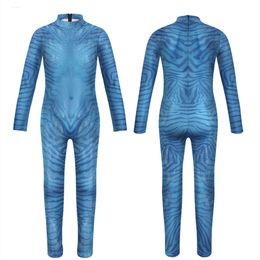 Catsuit Costumes The Movies Pattern 3D Print Sexy Party Bodysuits Children Long Sleeve Cosplay New Kids Jumpsuit Costumes anime