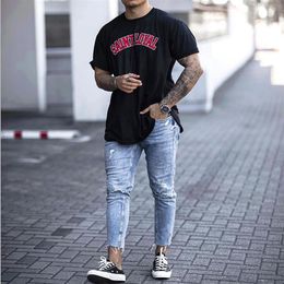 Ninth Mens Jeans Hole High Street Washed New Summer Fashion Cool Casual Urban Wind Pencil Jeans2401