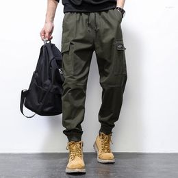 Men's Pants Spring And Autumn 2023 Street Fashion Loose Leggings Workwear Straight Drawstring Cotton Casual