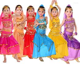 Stage Wear 2023 7pcs/set Children Belly Dance Costume Child Dancing Sets Girl's Performance Clothing Dress For Kids