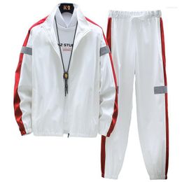 Men's Tracksuits Set - Casual Hooded Korean Version Long Pants Sleeves Sports