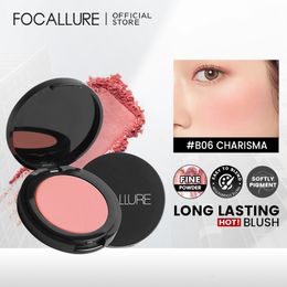 Blush FOCALLURE 16 Colors Natural Matte Face Blusher Nourishing Cheek Contour Peach Blush Palette Women Powder Makeup Cosmetics 230919