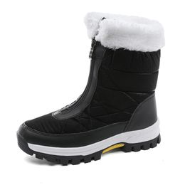 Brand S Designer Women Snow Boots Star Shoes Martin Boot Fluff Leather Outdoor Winter Black Fashion Non slip Wear Resistant Fur Shoe I now tar hoes hoe