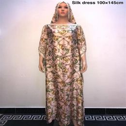 Plus size Comfortable Silk Kaftan Dresses beautiful Dashiki Printed Silk African long dresses for lady african for lady256k