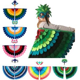 Hair Accessories Kids Animal Birds Felt Wings Children Fun Cosplay Halloween Accessories Costumes Butterfly Wing 230920