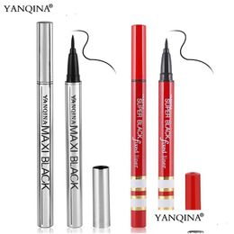 Other Health Beauty Items Makeup Brand Yanqina Eyeliner Pencil Waterproof Black Pen No Blooming Precision Liquid Eye Liner Drop Del Dh5Qw