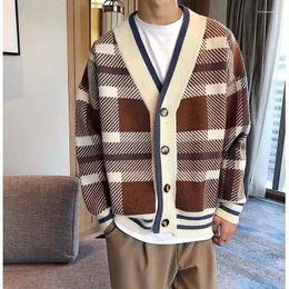 Men's Sweaters 2023 Autumn Men Casual Cardigan Version Laziness Sweater Male Wild Coat Loose Thick Wool Outer Needle
