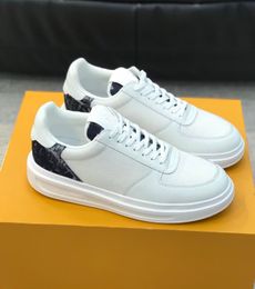 Top Designer Men Beverly Hills Sneakers Shoes White Black Leather Skateboard Walking Low Top Mens Casual Fabric Rubber Sole Fabric Trainers EU38-46 With Box