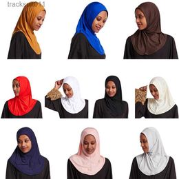 Women's Cape Womens Modal Cotton Muslim Islamic Arabic Scarf Mini Long Hijab Caps L230920