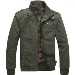 Men's Jackets Jacket Men Casual Cotton Fashion Washed Coats Army Military Mens Stand Collar Outerwear Jaqueta Masculina Coat