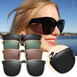 Sunglasses Folding Polarizing Clip Personalized Driving Sun Glasses For Outdoor Travel