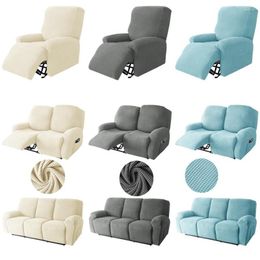 Chair Covers 1/2/3 Seat Polar Fleece Recliner Sofa Cover Relax Armchair Stretch Reclining Lazy Boy Furniture Protector