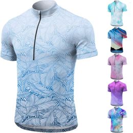 Men's T Shirts Rayon Long Sleeve Shirt Comfortable And Fashionable Trend Tight Fitting Summer Semi Zippered Mocks For Men Fishnet