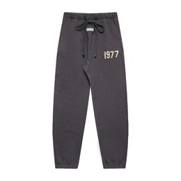 Sweatpant Hoodie Pants 1977 Men Womens Loose Ware Cargo Black Warm Pants Pantoufle 100% High Quality Thick Cotton Pants Big Size US SIZE S M L XL 2XL 3XL