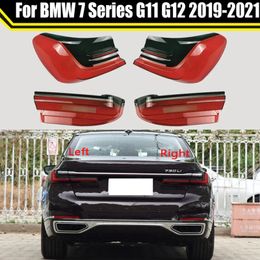 For BMW 7 Series G11 G12 2019-2021 Car Rear Taillight Shell Brake Lights Shell Replace Auto Rear Shell Cover Mask Lampshade