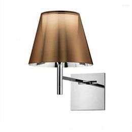 Wall Lamp Italian Designer Modern Stainless Steel Acrylic Lamps For Living Room Bedroom Bedside Decor Nordic Loft Fixtures