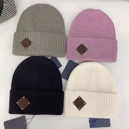 Mens Women Beanies Wool Knits Caps Outwears Sport Style Hat Beanie Cap Casual Spring Winter Fit Skull Caps Size257z