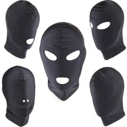 Costume Accessories 5 Style Unisex Women Mens Cosplay Face Mask Halloween Open Eyes and Mouth Headgear Full Face Mask Hood for Role Play Costume