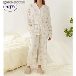 Women's Sleep Lounge Shiba Inu Room Wear Ladies Gelato Pique T-shirt Trousers Dress Sleepwear Short Set Women's Pyjama Modal Thin L230920