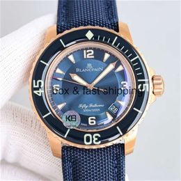 Ceramic watchDesigner luxury watch 5015 45mm Fifty Diving Watch Automatic Mechanical Men's Luxury Movement Super Waterproof Glow G7UT