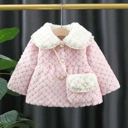 Jackets Toddler Girls Coat Faux Fur Winter Thicken Warm Little Kids Clothing Christmas Children Outerwear