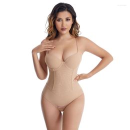 Women's Shapers Sexy Thong Body Shaping Clothing Steel Ring Bra One Piece Suit